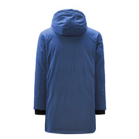 Manteau d'hiver grande taille pour homme, coupe slim, long, à capuche, respirant, imperméable, écologique, réversible, épais et chaud, en duvet d'oie blanc
