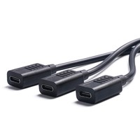 Câble HUB USB mâle vers 3 ports USB C femelle 30 cm |   Répartiteur 5V 3A |   Charge et transfert de données pour téléphone, tablette, clavier, souris