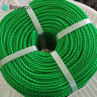 Cordage en polyéthylène PE torsadé à 3 brins de 18 mm, 20 mm, rouge, jaune, bleu, vert, pour amarrage maritime, lignes de quai de bateaux, emballage industriel