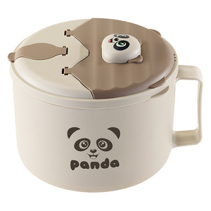 Tazón de Fideos Instantáneos Panda con Tapa, Gran Capacidad, Hermético, para Uso en Dormitorios Estudiantiles - Product Image 1