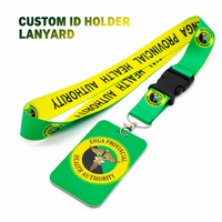 Porte-badge personnalisé avec logo et cordon, idéal pour les autorités sanitaires, les hôpitaux et les salons professionnels