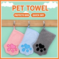 Gants de lavage pour animaux de compagnie, serviette de toilettage pour chien, serviette pour animaux de compagnie, douce, pliable, en microfibre, lavable en machine, portable, écologique