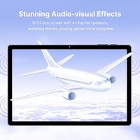 Tablette Android 15 10.5 pouces 6 Go de RAM + 128 Go de ROM 7000mAh Batterie 5G WiFi Octa-Core MTK 1920x1200 IPS FHD Display pour les entreprises