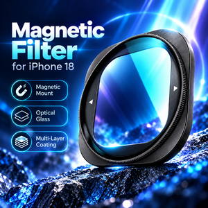 Kit de filtres magnétiques pour téléphone K1 MagiFilter 7-en-1, filtres d'objectif d'appareil <span class=keywords><strong>photo</strong></span> pour iPhone 16 17 18 Pro Max <span class=keywords><strong>CPL</strong></span> ND16 VND Black Mist UV - Product Image 1