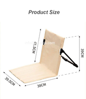 Coussin de siège portable en aluminium polyvalent à profil bas paresseux pliant extérieur stade plage rez-de-chaussée dossier chaise de camping