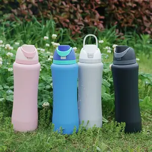 Individuelles Logo 20 Unzen kostenloser Schluck-Wasserflasche Doppelwand-Vakuum isolierte Sport-Wasserflasche 24 Unzen 32 Unzen 40 Unzen