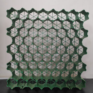 Grille de <span class=keywords><strong>pavé</strong></span> de gravier en nid d'abeille de stationnement en HDPE de haute qualité pour l'usine de pente de route d'allée de jardin Offres Spéciales directe produits de terrassement - Product Image 2