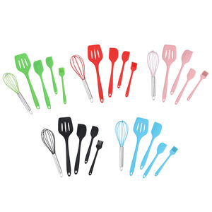 Venta caliente de Lujo <span class=keywords><strong>5</strong></span> uds utensilios de cocina de silicona resistentes al calor nuevos accesorios para el hogar y la cocina juego de espátula de cocina - Product Image 3