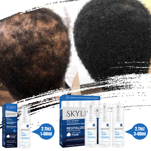 Suministro de fábrica Rogain Kit de espuma para el crecimiento del cabello 5% para hombres y mujeres Espuma de cuero cabelludo de menta de romero con tratamientos para la pérdida de cabello con biotina - Product Image 3