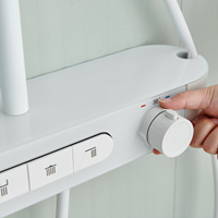 Luxe blanc couleur simple style quatre fonctions avec bidet pulvérisateur bain douche robinet