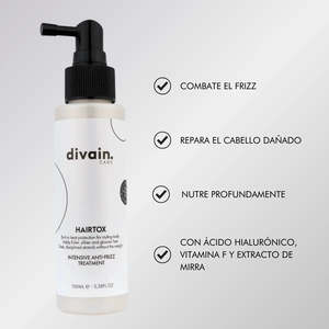 Divain Hairtox Trattamento Intensivo Anti-Crespo 100ml per Protezione dal Calore e Capelli Lisci - Product Image 3