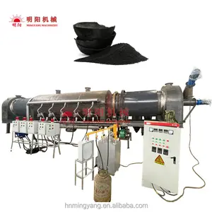 Sawdust Charcoal Pyrolysis Carbonizer Carbon Rotary Kiln Coffee Husk Carbonization Machine