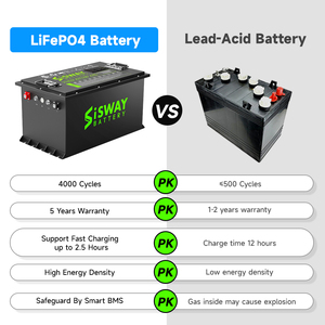 48v עגלת גולף הסוללה מחזור עמוק lifepo4 51.2v 105ah 5376wh מותאם אישית ליתיום גולף עגלת קניות - Product Image 3