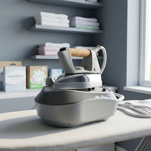 Ferro da Stiro Elettrico Kooper 2000W con Piastra in Acciaio Inox, Ceramica e Alluminio, Funzione a Secco per Uso Domestico, Ferro da Stiro a Vapore Grigio - Product Image 3