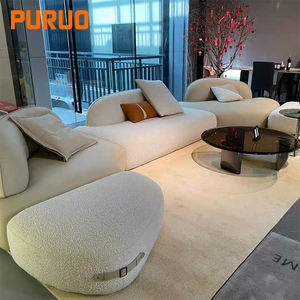 Puruo nordico italiano designer in vera pelle divano Coach braccio basso design retrò <span class=keywords><strong>Set</strong></span> di mobili da soggiorno <span class=keywords><strong>Set</strong></span> di divani - Product Image 6