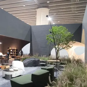 Pedra travertino flexível para decoração de paredes internas e externas, fácil instalação e dobra, natural cinza escuro