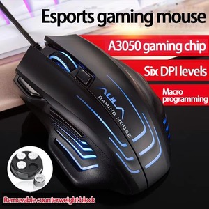 เมาส์เกมมิ่ง AULA S18 Ghost Shark แบบมีสาย USB RGB Backlit ตั้งค่ามาโครได้ ดีไซน์ตามหลักสรีรศาสตร์ สำหรับแล็ปท็อป/เดสก์ท็อป มีสินค้าพร้อมส่ง - Product Image 2