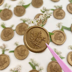 ตราประทับขี้ผึ้งซองจดหมายเคลือบเงาแบบกำหนดเอง - Product Image 1
