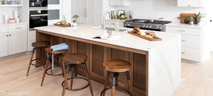 Boton đá hiện đại Đá Nhân Tạo calacatta benchtop prefab <span class=keywords><strong>Quartz</strong></span> slab nhà bếp Countertop - Product Image 3