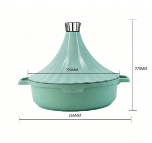 Compra al por Mayor de Tajines de Aluminio Fundido de 28 cm, Superficie Ondulada Antiadherente, Fabricación China, Listos para Enviar, Precio Directo de Fábrica, Venta al por Mayor - Product Image 2