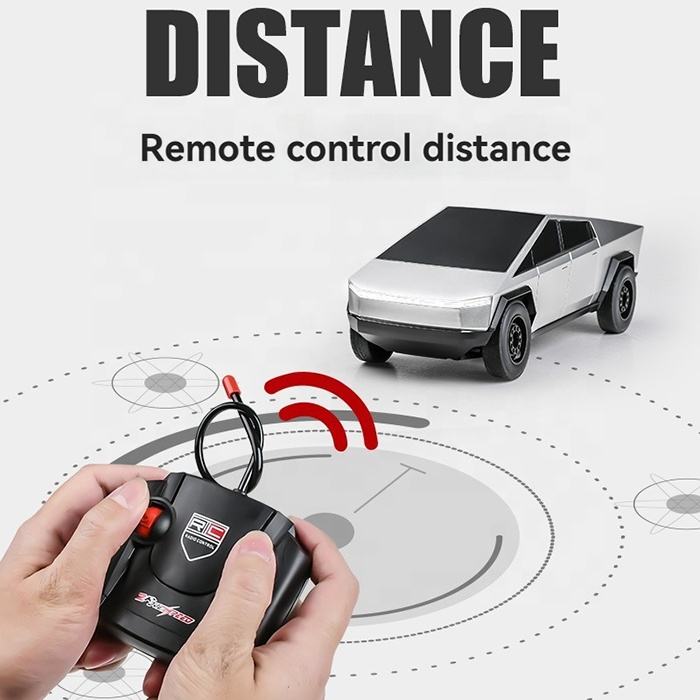 1:16 Tesla Cybertruck Alloy RC Car with 4 Channels - Image 7