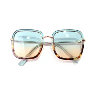 Square Fashion Sunglasses Women luxury brand Vintage Gradient Lens Oversized Sun Glasses Ladies Retro UV400 Sunglass 4 ord