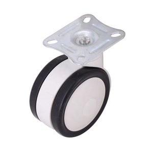 Roulettes de lit médical 100 mm avec tige M12, en polyuréthane, pivotantes à 360 degrés, robustes, pour lits d'hôpital et meubles - Product Image 6
