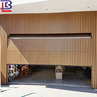 Portes de garage en aluminium pour maisons Porte de garage moderne à grille électrique sectionnelle Porte de garage