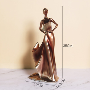 Decorazione per la casa porta vino europeo decorazione sala da pranzo ornamenti <span class=keywords><strong>arte</strong></span> signore scultura accessori per la casa regalo in resina artigianato - Product Image 6