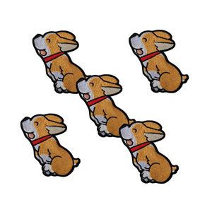 Patchs de broderie Golden Kirky Cute Little Iron-on Full Embroidery pour la réparation de jeans - Product Image 3