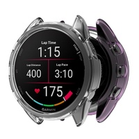Étui de protection transparent en TPU pour Garmin Forerunner 165 avec protection à 360° et design semi-enveloppant