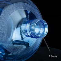 Usine en gros pratique ménage 5 litres 3 gallons PC bleu bouteille d'eau seau d'eau minérale 5 gallons bouteille d'eau minérale