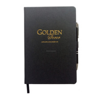 Ensemble de carnets de notes en cuir PU A5 personnalisable avec logo Wenshun, 80 feuilles, 160 pages, carnet de notes de bureau professionnel
