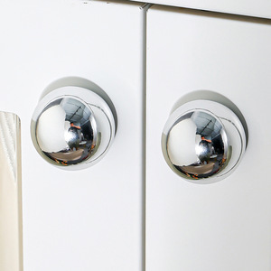 Furniture Handle And <b>Knob</b> Round Plastic Plated Cabinet <b>Door</b> Single Hole Durable European Style - Product Image 2