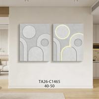 Tableau mural géométrique minimaliste LED sur toile, cadre moderne pour salon, grande peinture murale suspendue