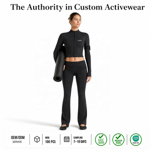 Conjunto Deportivo para Mujer Charlo, Leggings Ajustados de Secado Rápido, Sudadera con Cierre, Ropa Deportiva, Venta al Por Mayor, Servicio Personalizado OEM, GCC - Product Image 1