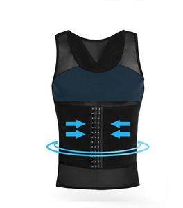 Corrector de Postura <span class=keywords><strong>para</strong></span> Hombre, Chaleco Reductor con Botones, Faja Transpirable <span class=keywords><strong>para</strong></span> Reducir la Barriga de Cerveza, Moldea el Cuerpo - Product Image 1