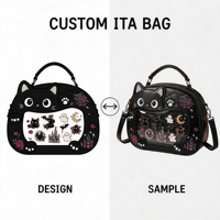 Sac à dos Ita Bag Goth personnalisé, design transparent, alternative à la mode traditionnelle pour l'affichage de pins