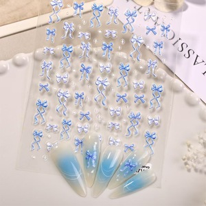 Autocollants 3D pour ongles en relief avec papillon multicolore, décalcomanies pour ongles, mignon, printemps, été, <span class=keywords><strong>manucure</strong></span>, bricolage - Product Image 5