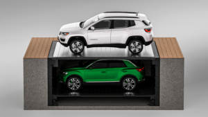 ลิฟท์ยกรถไฮดรอลิกสำหรับจอดรถในชั้นใต้ดิน ลิฟท์แบบกรรไกรในศูนย์บริการรถยนต์ 4S - Product Image 3