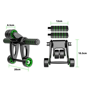 <span class=keywords><strong>Rodillo</strong></span> de entrenamiento de fuerza <span class=keywords><strong>para</strong></span> el cuerpo, <span class=keywords><strong>para</strong></span> <span class=keywords><strong>abdominales</strong></span>, 4 ruedas - Product Image 4