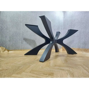 ขาโต๊ะเหล็กดัดสีดำสำหรับร้านอาหาร คาเฟ่ โต๊ะอาหาร ดีไซน์ทันสมัย ผลิตตามสั่ง - Product Image 2