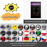 Bouchons de valve de voiture 4 pièces/ensemble, logo Cool Hand, en alliage d'aluminium, capuchons de tige de pneu, accessoires universels de tuning automobile