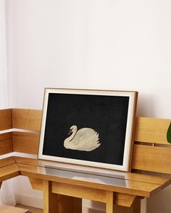 VIYYIEA Decorazione da parete con animali incorniciati per soggiorno-Zwaan 20L X 16W - Product Image 6