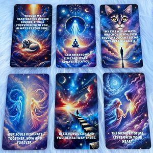Baraja de Oráculos del Cielo Parlante de 54 <span class=keywords><strong>Cartas</strong></span> Personalizada al por Mayor, Mensajes de Guía Espiritual para Seres Queridos, Papel Ecológico a Todo Color - Product Image 6