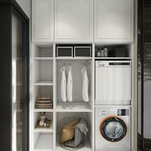 High Quality European Style Minimalist Series Advanced Large Space Laundry Cabinet - Product Image 3