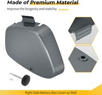 83600-102-000CB Couvercle de boîte de batterie côté droit avec bouton à vis pour Honda CT90 CT110 CA100 CA102 CA105 CT200 C70M 1963-1986