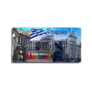 Aimant de réfrigérateur personnalisé en feuille métallique, souvenir du Uruguay Montevideo, fabriqué par Refmagnet - Product Image 3