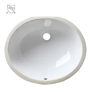 CUPC ovale forma di ciotola di ceramica lavandino del bagno/a mano in porcellana lavabo/sottopiano vanità lavello 1714