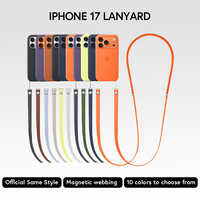 2025 Vente Chaude Durable Orange Bandoulière Lanière Téléphone Cas Sangle Mains Libres Style pour iPhone 17